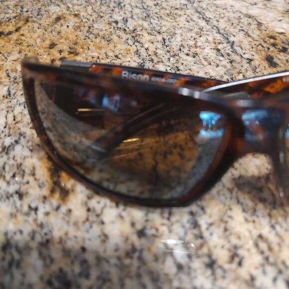 Bison R804-002 Tortoise Shell Wraparound Sunglasses